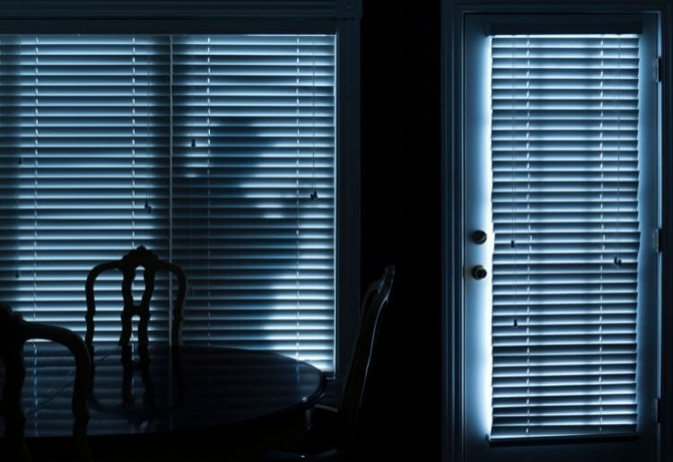 burglar outside of home